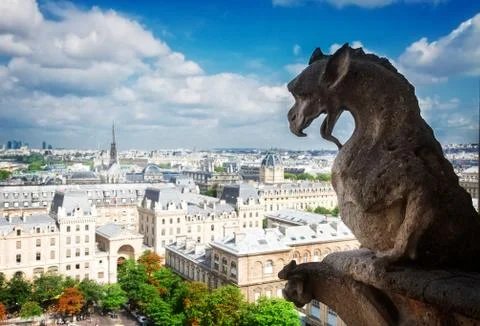 Gargoyle of  Paris Foto stock