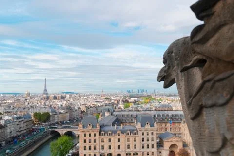 Gargoyle of Paris Stock Photos
