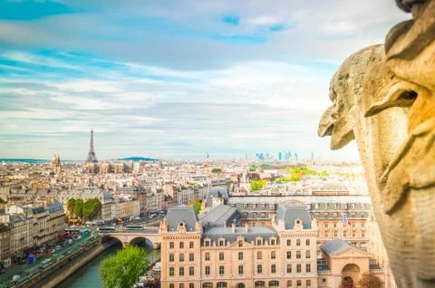 Gargoyle of Paris Foto stock