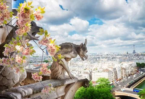 Gargoyle of Paris Foto stock