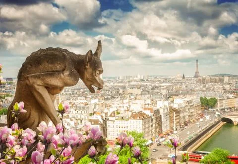 Gargoyle of Paris Foto stock