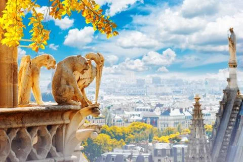 Gargoyle of Paris Foto stock