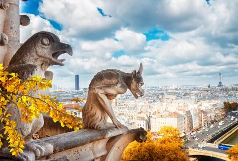 Gargoyle of Paris Foto stock