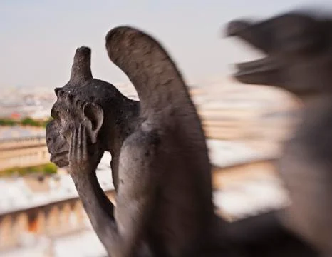 Gargoyle with special effect Stock Photos