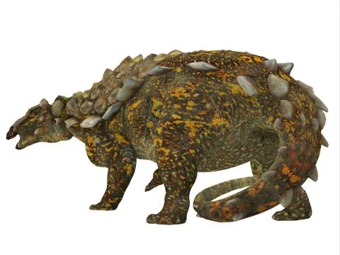 Gargoyleosaurus Dinosaur Tail Stock Illustration
