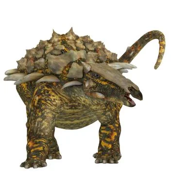 Gargoyleosaurus on White Stock Illustration