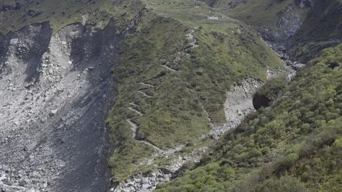 . Garhwal Himalayan Range, Uttarakhand, Stock Footage 123289232