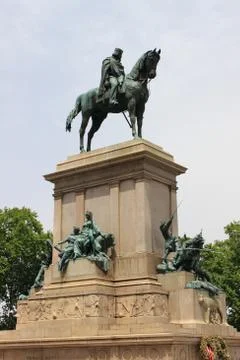 Garibaldi memorial statue Stock Photos
