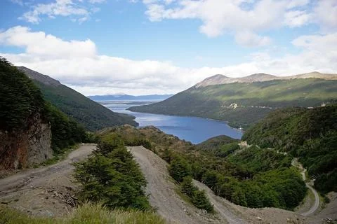 Garibaldi Pass in the Eastern half of Tierra del Fuego, Argentina Stock Photos