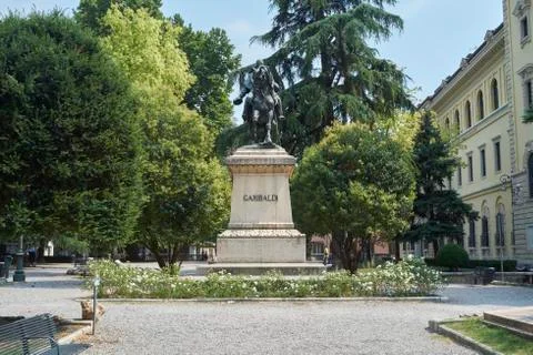 Garibaldi statue Stock Photos