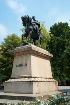 Garibaldi statue Stock Photos