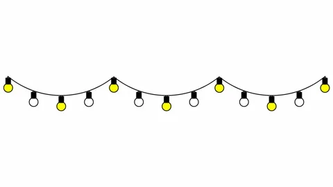 Garland 3 white Stock Footage 163978423