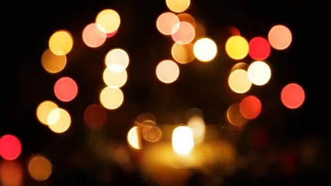 Garland blurred in the side Stock Footage 82213810