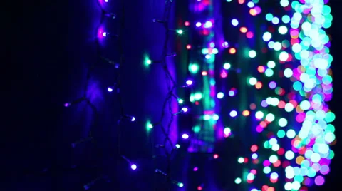 Garland Bokeh 2 Stock Footage 33052092