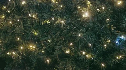 Garland on the Christmas tree Stock Footage 228752458