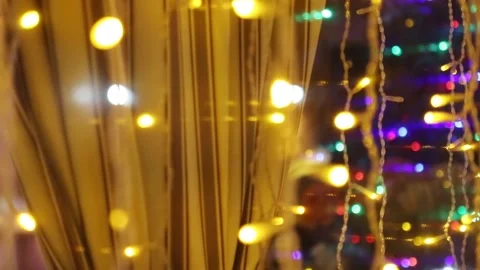 Garland close up Stock Footage 221698723