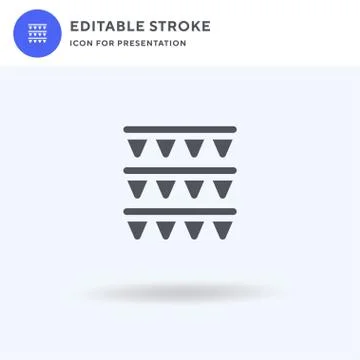 Garland icon vector, filled flat sign, solid pictogram isolated on white, logo Stockillustratie