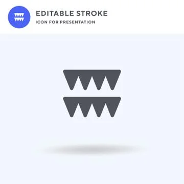 Garland icon vector, filled flat sign, solid pictogram isolated on white, logo Illustrazione stock