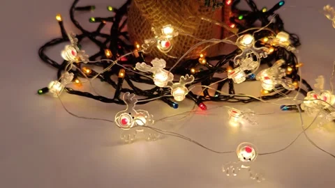 Garland on a light background Stock-Footage 322680076