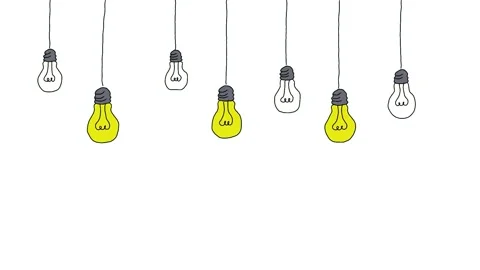 Garland with light bulbs Stock Footage 171667293