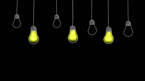Garland with light bulbs Stock Footage 171667562