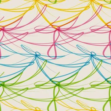 Garland seamless pattern Stock Illustration