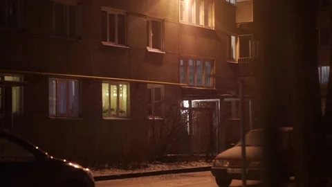 Garland in the window Stock Footage 163567658