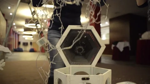 Garland.Lights Stock Footage 62462978