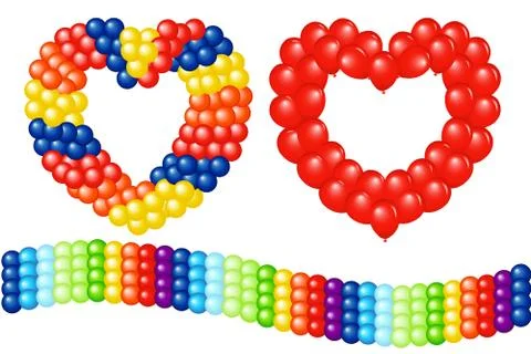 Garlands of balloons Stock Illustration