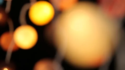 Garlands of glowing balls. Input Stock Footage 45421589