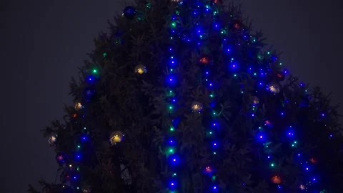 Garlands on the street Stock Footage 163567992