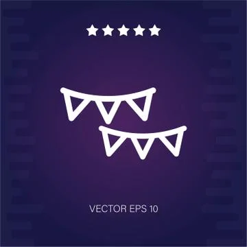Garlands vector icon Stock Illustration