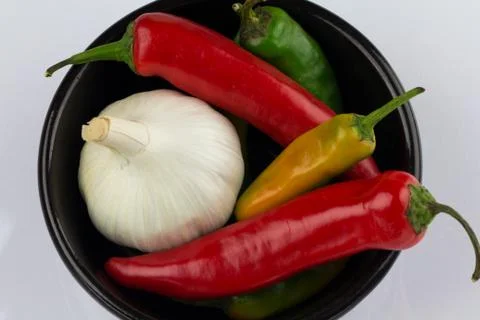 Garlic and chilli Stock Photos
