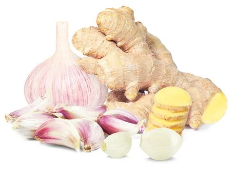 Garlic and ginger Stock Photos