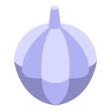 Garlic for borsch icon isometric vector. Ukraine dish Stock Illustration