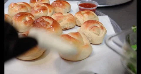 Garlic bread Stock Footage 295906219