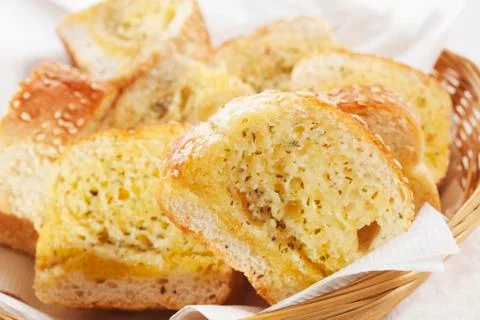Garlic bread Stock Photos