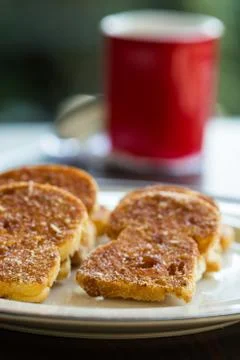 Garlic bread Stock Photos