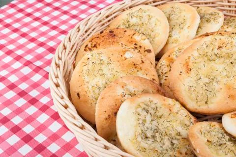 Garlic bread Stock Photos