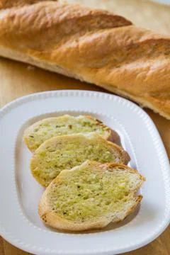 Garlic bread Stock Photos
