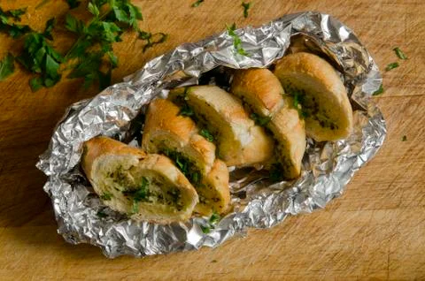 Garlic bread Stock Photos