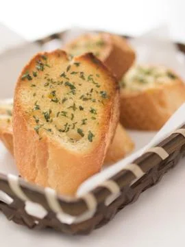Garlic bread Stock Photos