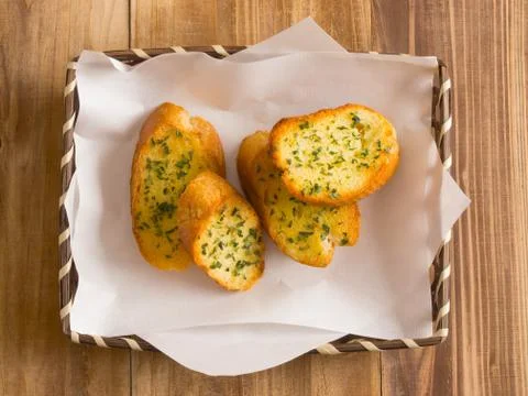Garlic bread Stock Photos