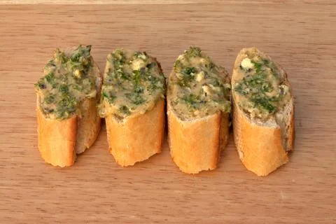 Garlic bread Stock Photos