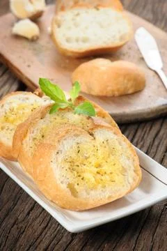 Garlic bread Stock Photos