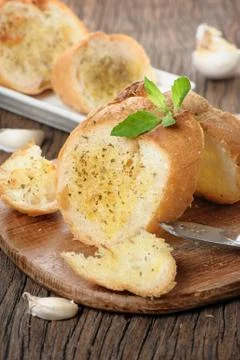 Garlic bread Stock Photos
