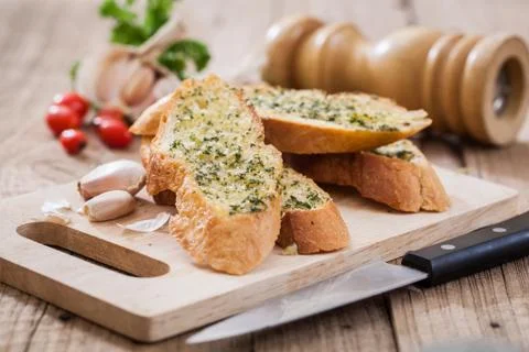 Garlic  bread Stock Photos