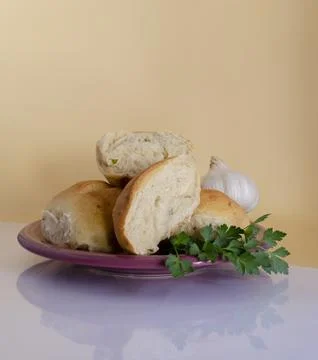 Garlic bread Stock Photos