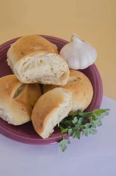 Garlic bread Stock Photos