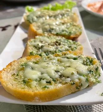 Garlic bread Stock-Fotos
